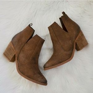 Not Rated Tan boho ankle booties